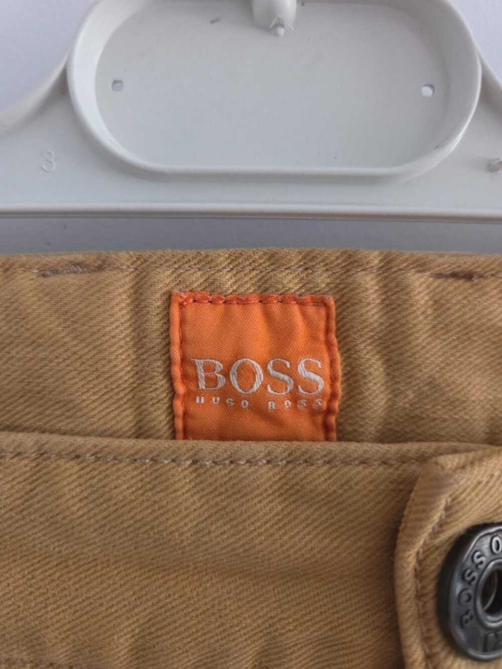 Hugo Boss Orange Mens Slim-Fit Tan Chino Pants Casual Modern Design - Picture 4 of 7